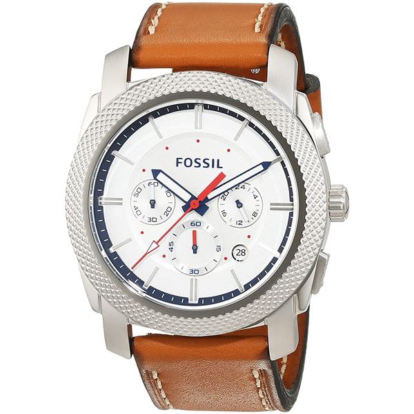 NEW FOSSIL TRIPLE CHRONO WHITE DIAL MSRP $239