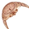 Image 5 : NEW FOSSIL TRIPLE CHRONO ROSE GOLD TONE MSRP $209 38MM CRYSTAL BEZEL WATCH. JEWELRY.