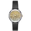 Image 3 : NEW DIESEL 36MM GOLD/SILVER GLITTER DIAL MSRP $209 LEATHER STRAP WATCH. JEWELLERY.