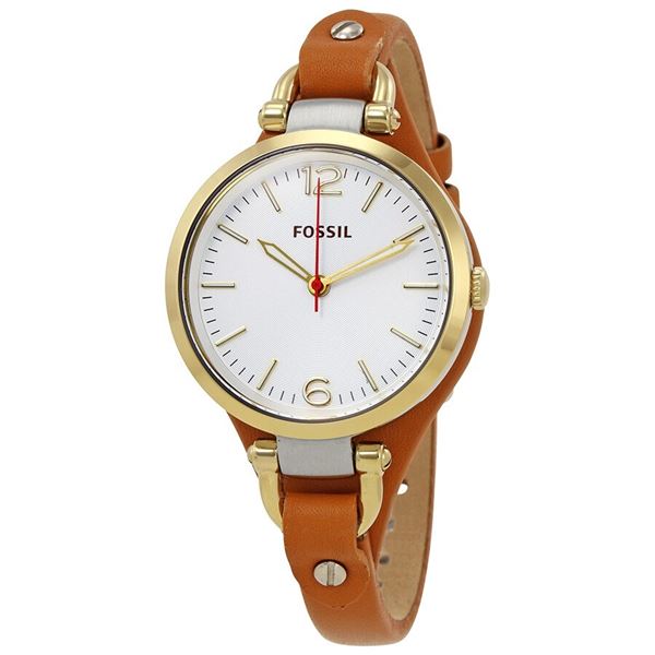 NEW FOSSIL 32MM TAN LEATHER STRAP WATCH MSRP $165 JEWELLERY