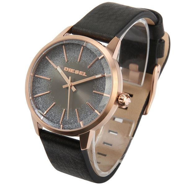 NEW DIESEL 38MM BLACK GLITTERED DIAL MSRP $215 WATCH. JEWELLERY.