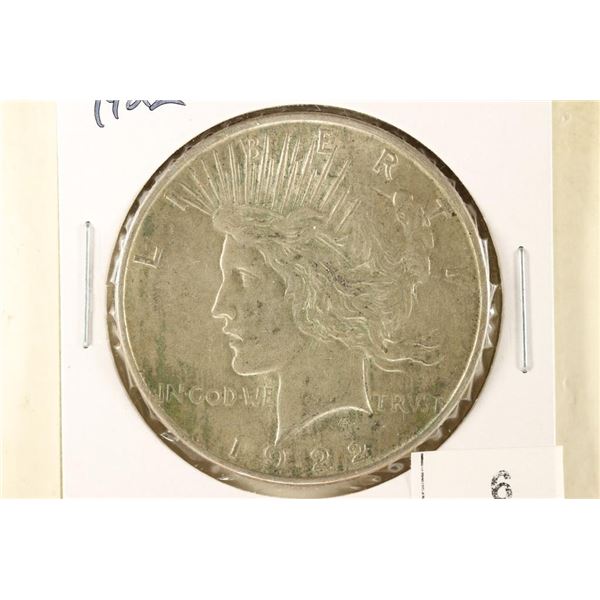 1922 PEACE SILVER DOLLAR