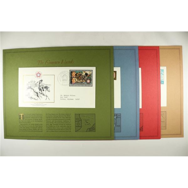 4 ASSORTED 1976 1ST DAY ISSUE ENVELOPES WITH