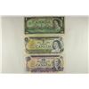 Image 1 : CANADA 1967 & 1973 $1 AND 1971-$10 BILLS