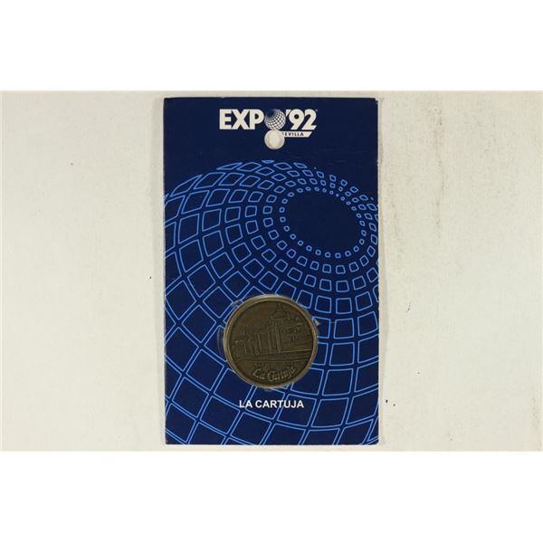 1992 EXPO '92 1'' BRONZE SEVILLA TOKEN