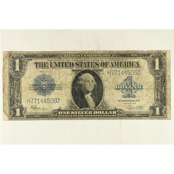 1923 LARGE SIZE $1 SILVER CERTIFICATE BLUE SEAL