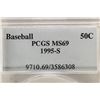 Image 3 : 1995-S BASEBALL COMMEMORATIVE HALF DOLLAR