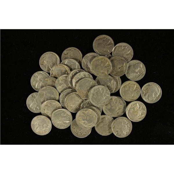 39 ASSORTED 1920'S & 1930'S BUFFALO NICKELS