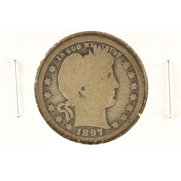 1897-O BARBER QUARTER (SEMI-KEY)