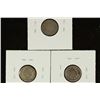 Image 2 : 1883, 1888 & 1889 SEATED LIBERTY DIMES