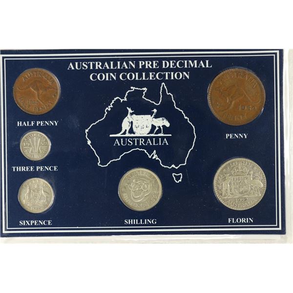 1952 AUSTRALIAN PRE DECIMAL COIN COLLECTION