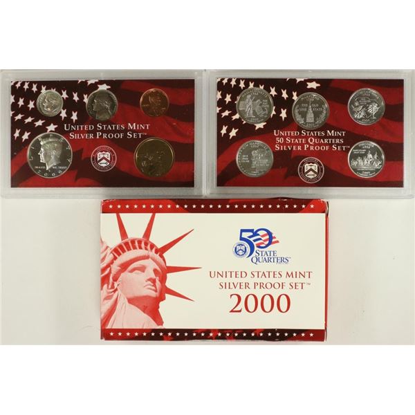 2000 US SILVER PROOF SET (WITH BOX)