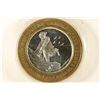 Image 2 : CASINO $10 SILVER TOKEN (UNC) CAESARS TAHOE, LAKE