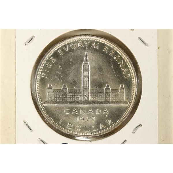 1939 CANADA SILVER DOLLAR BRILLIANT UNC