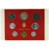 Image 1 : 1964 VATICAN 8 COIN MINT SET WITH SILVER