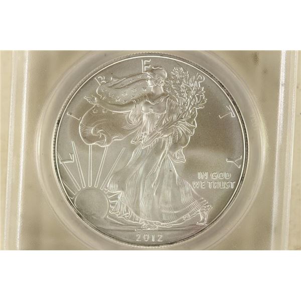 2012 (S) AMERICAN SILVER EAGLE ANACS MS70