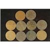 Image 1 : 10 ASSORTED 1900-1910 CANADA LARGE CENTS