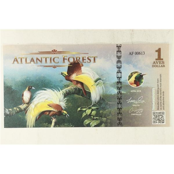 2016 ATLANTIC FOREST 1 AVES DOLLAR BIRD OF