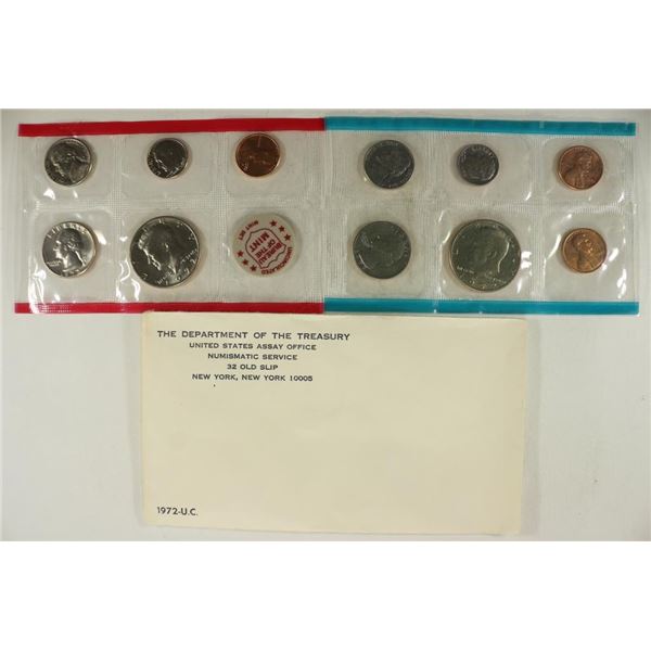 1972 US MINT SET (UNC) P/D/S (WITH ENVELOPE)