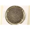 Image 1 : 1912-J GERMAN HAMBURG SILVER 3 MARK WITH BEZEL