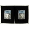 Image 1 : 2-2003 AMERICAN SILVER EAGLES ANACS MS70'S