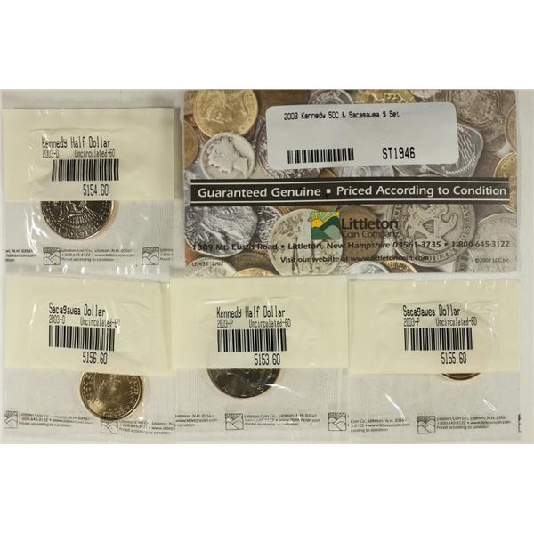 2003-P & D KENNEDY HALF DOLLARS & 2003-P & D