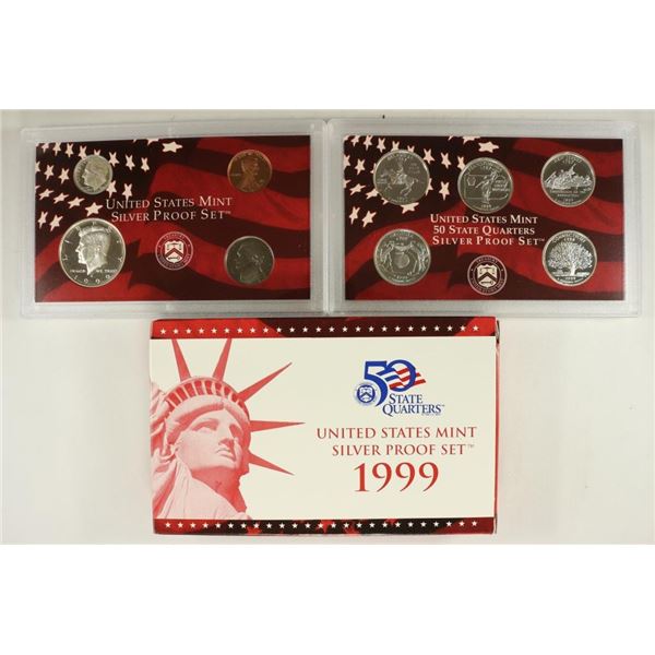 1999 US SILVER PROOF SET (WITH BOX)
