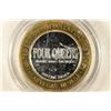 Image 2 : CASINO $10 SILVER TOKEN (UNC) FOUR QUEENS HOTEL