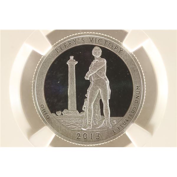 2013-S SILVER PEACE MEMORIAL QUARTER NGC PF69