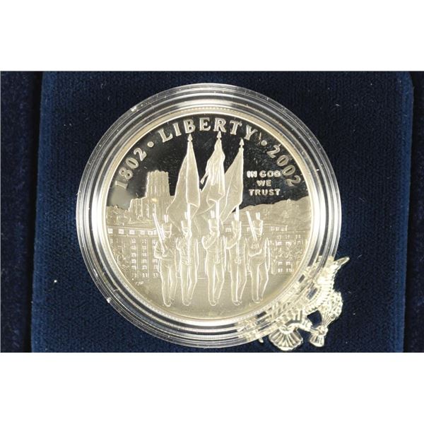 2002 US MILITARY ACADEMY BICENTENNIAL PROOF SILVER