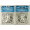 Image 1 : 2-2010 AMERICAN SILVER EAGLE ANACS MS70 25TH