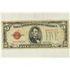 Image 1 : 1928-C $5 US RED SEAL NOTE
