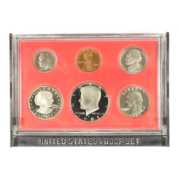 1981 US PROOF SET (WITHOUT BOX)