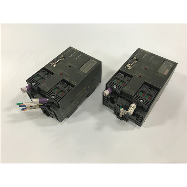 (2) SIEMENS 6ES7 972-0AB01-0XA0 DIAGNOSTIC REPEATER
