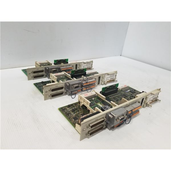 (3) SIEMENS 6SN1118-0NH01-0AA1 CONTROLLER MODULE CARD