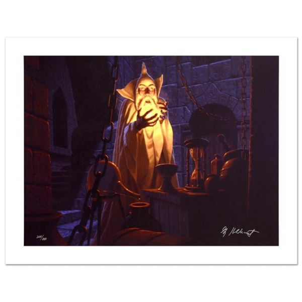 "Saruman And The Palantir" Limited Edition Giclee on Canvas by The Brothers Hild