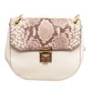 Image 1 : Michael Kors White Brown Cecelia Saddle Cross Body Bag