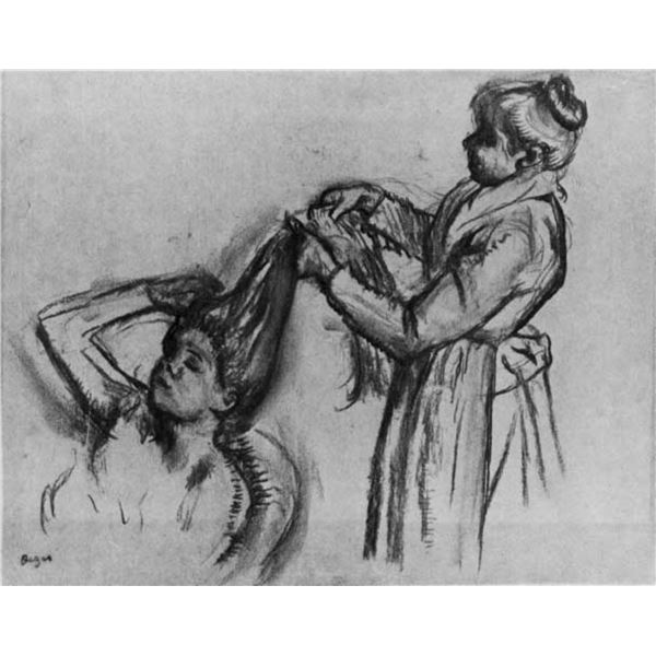 Edgar Degas - Woman Doing Hair [2]