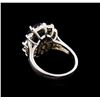 Image 3 : 4.70 ctw Tanzanite, Sapphire and Diamond Ring - 14KT White Gold