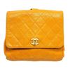 Image 1 : Chanel Yellow Quilted Caviar Leather CC Backpack