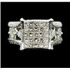 Image 2 : 3.12 ctw Diamond Ring - 14KT White Gold