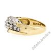Image 6 : 14kt Yellow Gold 1.10 ctw Prong Set Round Brilliant Diamond 3 Row Band Ring