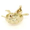 Image 4 : Petite 14K Yellow Gold Amazing Highly Detailed Textured Turtle Brooch Pin