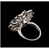 Image 3 : 14KT White Gold 1.70 ctw Diamond Ring