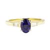 Image 2 : 1.22 ctw Sapphire and Diamond Ring - 14KT Yellow Gold