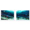 Image 1 : "Radiant Reef" Limited Edition Giclee Diptych on Canvas (35" x 26") by Wyland, N