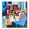 Image 1 : Claude Fauchere, "Market Scene" Hand Signed Limited Edition Serigraph on Paper w