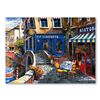 Image 1 : Anatoly Metlan, "Outdoor Cafe" Hand Signed Limited Edition Serigraph on Paper wi