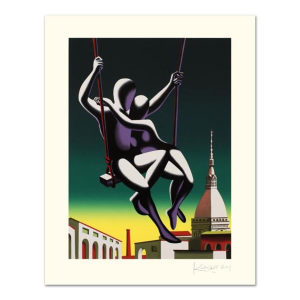 Mark Kostabi,  Above The World  Limited Edition Serigraph, Numbered and Hand Sig