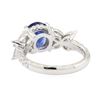 Image 3 : 2.55 ctw Sapphire and Diamond Ring - Platinum